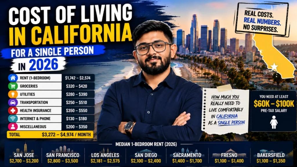 Cost of Living in California for a Single Person in 2026