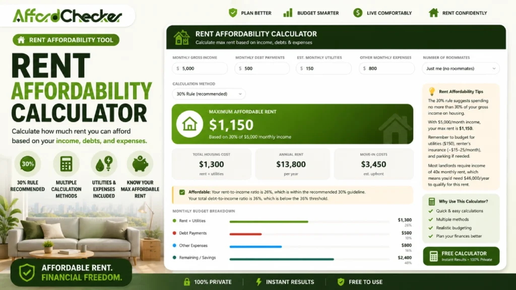 Rent Affordability Calculator