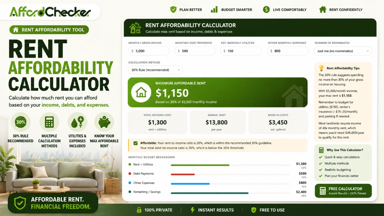 Rent Affordability Calculator