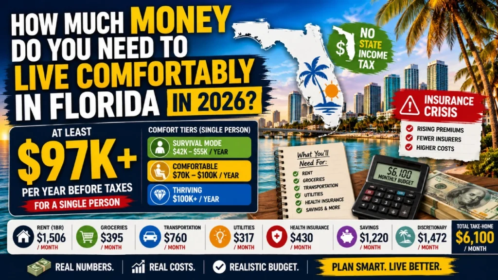 How Much Money Do You Need to Live Comfortably in Florida in 2026?