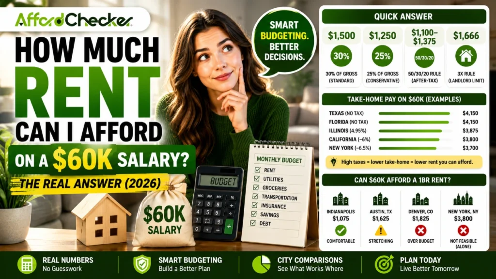 How Much Rent Can I Afford on a $60K Salary?