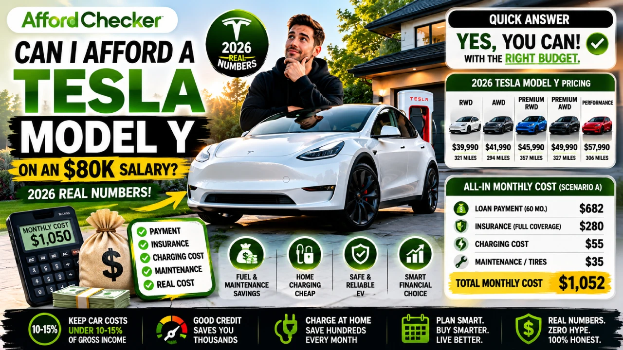 Can I Afford a Tesla Model Y on an 80K Salary
