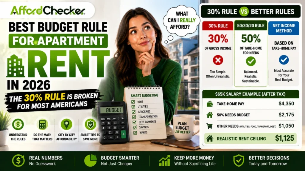 Best Budget Rule for Apartment Rent in 2026 (The 30% Rule Is Broken for Most Americans)